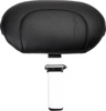 Mustang Wide Solo Seat w/ Backrest Chrome Studs 17.5"