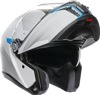 AGV Tourmodular Frequency Helmet XL White Blue Unisex - Modular touring helmet XL, White/Blue, Unisex