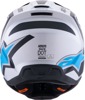 Alpinestars SM3 Heat Helmet Matte Silver/Blue/Black Large - MX helmet with advanced impact protection