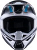 Alpinestars SM3 Heat Helmet Matte Silver/Blue/Black Large - MX helmet with advanced impact protection