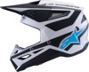 Alpinestars SM3 Heat Helmet Matte Silver/Blue/Black Large - MX helmet with advanced impact protection