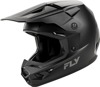Fly Racing Kinetic Solid Helmet Matte Black 2X-Large - Matte black 2X-Large helmet by Fly Racing