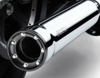 3" RPT Chrome Slip On Dual Exhaust - For 91-17 Harley Davidson Dyna