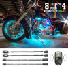 Flex Strips 7 Color LED Accent Light Kit (8 Pods + 4x10") by XKGLOW