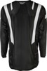 Fly Racing Kinetic Mesh DBK Jersey Black/White Small - Breathable mesh jersey in Black/White, Small