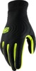 100% Brisker Xtreme Gloves Black/Fluo Yellow XL