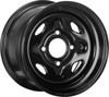 Sedona Steel Wheel 12x7 4/110 5+2 Black Front ATV/UTV - Steel 12x7 front wheel, 4/110 bolt pattern, black