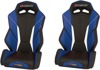 Torque Vinyl Seat Pair Black/Blue/White Torque Vinyl Seat Pair Black/Blue/White
