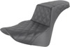 Step-Up Lattice 2-Up Seat - Black - For 18-20 Harley FLDE FLHC FLSL Step-Up Lattice 2-Up Seat - Black - For 18-20 Harley FLDE FLHC FLSL