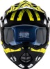AFX FX-17 Attack MX Helmet XL Matte Black/Yellow Unisex - MX helmet, XL, Matte Black/Yellow, Unisex