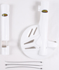 Fork/Disc Guard White - for 03-17 Honda CRF230F Fork/Disc Guard White - for 03-17 Honda CRF230F