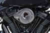 S&S Stealth Teardrop Air Cleaner Kit Lava Chrome For Harley M8 17-24 - Lava Chrome air cleaner For Harley M8 17-24