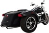 Chrome Twin Slash Round Slip On Exhaust Mufflers - For 17-20 Freewheeler Chrome Twin Slash Round Slip On Exhaust Mufflers - For 17-20 Freewheeler