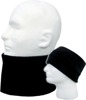 Mini Gaiter Double Layer Fleece Black One Size