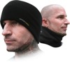 Mini Gaiter Double Layer Fleece Black One Size
