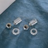Chrome Axle Nut and Spacer Kit Smooth by Colony