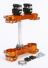 ROCS Triple Clamp 22mm Orange - For 06-19 KTM 125-530 ROCS Triple Clamp 22mm Orange - For 06-19 KTM 125-530