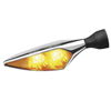 Kuryakyn Micro Rhombus Marker Lights Chrome Amber 2549KUR