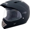 AFX FX-37X Dual Sport Helmet Matte Black XS Unisex - Matte black XS dual sport helmet by AFX