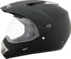 AFX FX-37X Dual Sport Helmet Matte Black XS Unisex - Matte black XS dual sport helmet by AFX