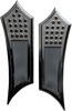 Extended Instigator Drilled Driver Floorboards Black - For 84-19 HD