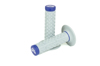Renthal MX Dual Compound Grips Gray/Blue - Soft/Firm MX Dual Compound Grips Gray/Blue