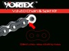 V3 Chain & Sprocket Kit Black RX Chain 520 14/40 Hardcoat Aluminum - For 98-08 Kawasaki ZX6R/RR & ZZR600