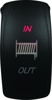 DragonFire Racing Lighted Winch Switch Red Dual LED - Dual LED winch in/out switch, red LED, universal fit