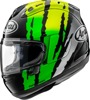 Arai Corsair-X Blade Helmet Fluorescent Yellow XL - Full face helmet with Blade graphic