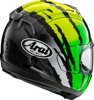 Arai Corsair-X Blade Helmet Fluorescent Yellow XL - Full face helmet with Blade graphic