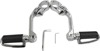 Slotted Clamp-On Highway Bar Footpegs w/Mount 1-1/4" Chrome