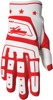 Thor Hallman Digit Gloves Men's Large Red/White - Vintage inspired MX glove