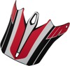 Z1R F.I. Hysteria Helmet Visor Kit Red One Size - Replacement visor for Z1R F.I. Hysteria helmets