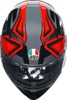 AGV K3 Compound Full Face Helmet Gloss Red Black Small - Full face helmet, gloss red/black, size small