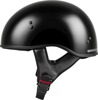 GMAX HH-45 Half Helmet Naked Gloss Black Large DOT Approved