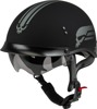 GMAX HH-65 Retribution Helmet Matte Black/Silver Medium