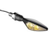 Kuryakyn Micro Rhombus Amber Light Satin Black 2551