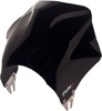 Black Universal Mount "Raptor" Windscreen - For Round Headlights