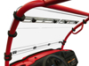Hinged Full Windshield Upper Vents - For 2017 Kawasaki KAF400 Mule SX