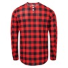 USWE Flannel Long Sleeve Off-Road Jersey Flame Red Small - Lightweight off-road jersey, Flame Red, Small