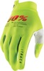100% Youth iTrack Gloves - Flo Yellow, Youth L for Off-Road & Motocross