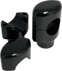 Drag Specialties Big Buffalo 1-1/2in Handlebar Risers Gloss Black Pair - For 1-1/2in Big Buffalo bars and select cruisers