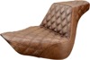 Step-Up Lattice Stitched 2-Up Seat Brown Gel - For 18-21 Harley FLFB Step-Up Lattice Stitched 2-Up Seat Brown Gel - For 18-21 Harley FLFB