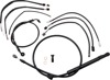 Burly Brand Jail Bar 12in Cable Kit Black ABS For Harley Softail/Fat Bob