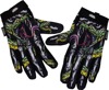 Lethal Threat Snake Bite Gloves Large Black Green Men's - Breathable touchscreen riding gloves, size L
