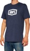 100% Men's Icon Tee, Navy Heather, Small