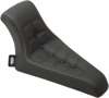 Drag Specialties Low Rider Solo Seat Black Scorpion Stitched - Black solo seat for custom hardtail frames