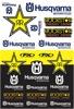 Factory Effex Universal Graphic Kit Sticker Sheet, 1-1-1/4", Multicolor
