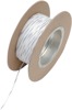 White / Violet 18 Gauge Color Match Primary Wire - 100' Spool