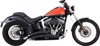 Vance & Hines Big Radius 2-into-2 Exhaust Black For Harley Softail 86-09 - Fits Harley Softail 1986-2009